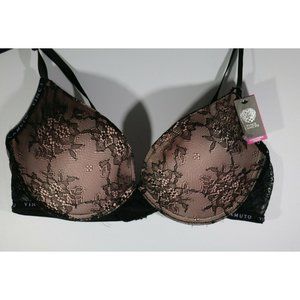 Vince Camuto Black Bra 34C Convertible Straps